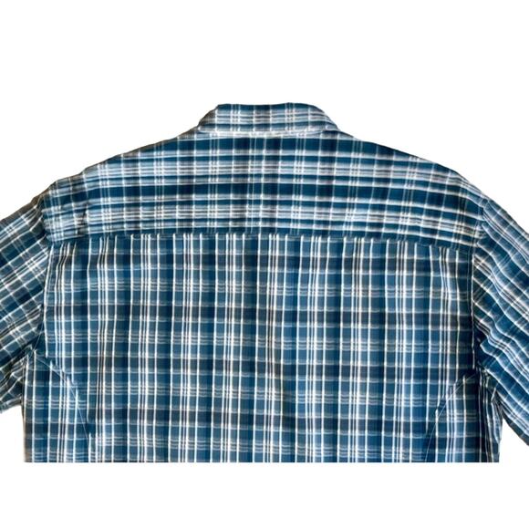 ECKO UNLTD Men's Button‎ Up Shirt Size XL Green Plaid Long Sleeve Cotton Pockets - Picture 9 of 10